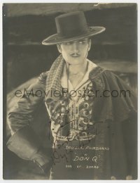 8y175 DOUGLAS FAIRBANKS SR signed deluxe 6.5x8.5 still 1925 in gaucho suit from Don Q Son of Zorro!