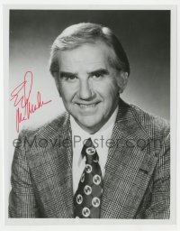 8y704 ED MCMAHON signed 7.25x9 REPRO still 1970s the Tonight Show announcer in suit & tie!