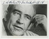 8y710 EDWARD ASNER signed 8x10 REPRO still 1970s super close portrait with head resting on hand!