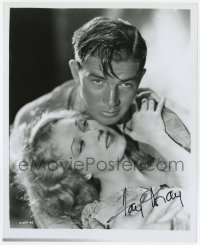 8y724 FAY WRAY signed 8x10 REPRO still 1980s great portrait with Bruce Cabot from King Kong!