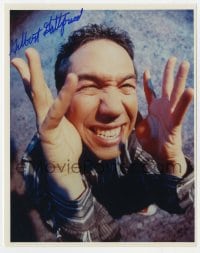 8y559 GILBERT GOTTFRIED signed color 8x10 REPRO still 2000s the loud mouth stand up comedian!
