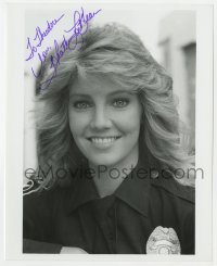 8y754 HEATHER LOCKLEAR signed 8x10 REPRO still 1990s sexy blonde star as a cop in TV's T.J. Hooker!
