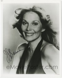 8y769 JAIME LYN BAUER signed 8x10 REPRO still 1980s head & shoulders portrait in sexy outfit!