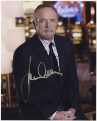 8y560 JAMES CAAN signed color 8x10 REPRO still 2000s great portrait wearing suit & tie in casino!