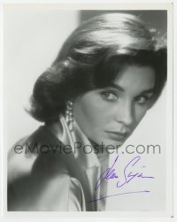 8y784 JEAN SIMMONS signed 8x10 REPRO still 1980s c/u of the beautiful star looking over shoulder!