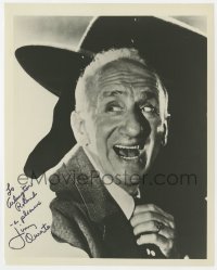 8y790 JIMMY DURANTE signed 8x10 REPRO still 1970s wacky smiling portrait in his own silhouette!