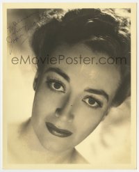 8y232 JOAN CRAWFORD signed deluxe 8x9.75 still 1930s wonderful MGM studio portrait by Willinger!