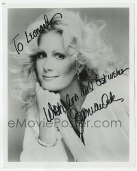 8y797 JOAN VAN ARK signed 8x10 REPRO still 1980s smiling portrait resting her chin on her hand!