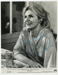 8y233 JOANNE WOODWARD signed 7.5x9.75 still 1970 great smiling close up at table in WUSA!