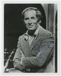 8y801 JOEY BISHOP signed 8x10 REPRO still 1980s great close portrait with his arms crossed!