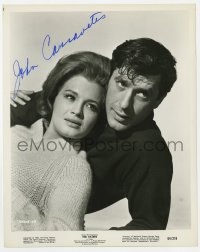 8y235 JOHN CASSAVETES signed 8x10.25 still 1964 great portrait with Angie Dickinson in The Killers!