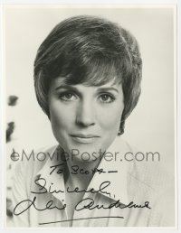 8y811 JULIE ANDREWS signed 6.5x8.5 REPRO still 1980s head & shoulders portrait of the leading lady!