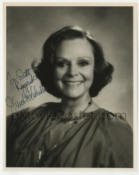 8y814 JUNE LOCKHART signed 8x10 REPRO still 1980s head & shoulders smiling portrait by Busath!