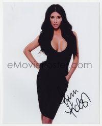 8y575 KIM KARDASHIAN WEST signed color 8x10 REPRO still 2000s portrait of the sexy TV personality!