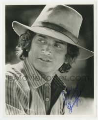 8y882 MICHAEL LANDON signed 8.25x10 REPRO still 1980s as Pa Ingalls in Little House on the Prairie!