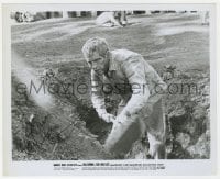 8y282 PAUL NEWMAN signed 8.25x10 still 1967 taking dirt out of the boss' hole in Cool Hand Luke!