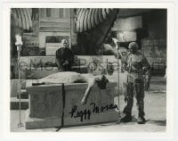 8y901 PEGGY MORAN signed 8x10 REPRO still 1980s in a scene with the monster in The Mummy's Hand!