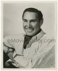 8y904 PHILLIP REED signed 8x10 REPRO still 1959 head & shoulders smiling portrait!