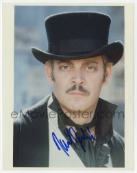 8y592 RAUL JULIA signed color 8x10 REPRO still 1990s great close portrait as Mack the Knife!