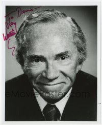 8y915 RAY WALSTON signed 8x9.75 REPRO still 1990s great close up of the actor who played Mr. Hand!