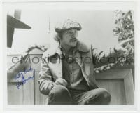 8y940 RON HOWARD signed 8x9.75 REPRO still 1980s great seated candid of the director in action!