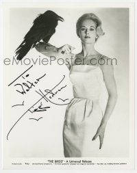 8y973 TIPPI HEDREN signed 8x10.25 REPRO still 1980s publicity portrait for Hitchcock's The Birds!