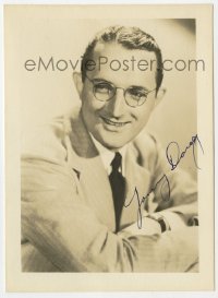 8y394 TOMMY DORSEY signed 5x7 fan photo 1940s great smiling portrait of the Big Band leader!
