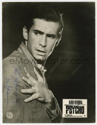 8y080 ANTHONY PERKINS signed German LC #1 R1970s c/u as Norman Bates in Alfred Hitchcock's Psycho!