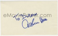 8y401 ARTHUR HILL signed 3x5 index card 1980s can be framed & displayed with a repro still!