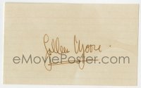 8y410 COLLEEN MOORE signed 3x5 index card 1980s it can be framed with included fan photo!
