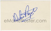 8y414 DEBRA PAGET signed 3x5 index card 1980s can be framed & displayed with a repro still!