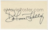 8y415 DEFOREST KELLEY signed 3x5 index card 1980s it can be framed & displayed with a repro still!