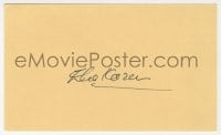 8y422 ELIA KAZAN signed 3x5 index card 1980s it can be framed & displayed with a repro still!