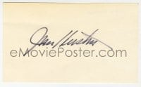 8y452 JOHN HUSTON signed 3x5 index card 1980s it can be framed & displayed with a repro still!
