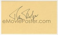 8y483 RAY BOLGER signed 3x5 index card 1980s it can be framed & displayed with a repro still!