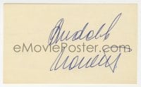 8y491 RUDOLF NUREYEV signed 3x5 index card 1980s it can be framed & displayed with a repro still!