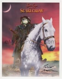 8y082 PATRICK MCGOOHAN signed 11x14 REPRO 1990s by Patrick McGoohan, as Dr. Syn the Scarecrow!