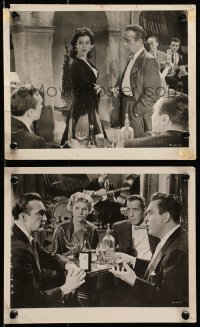 9a925 BAREFOOT CONTESSA 2 8x10 stills 1954 Humphrey Bogart, Edmond O'Brien & Ava Gardner!