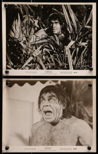 9a934 DINOSAURUS 2 8x10 stills 1960 Ward Ramsey, great images of wacky caveman & more!