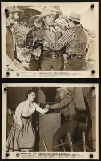 9a975 RIDING SHOTGUN 2 8x10 stills 1954 great images of cowboy Randolph Scott & Joan Weldon!