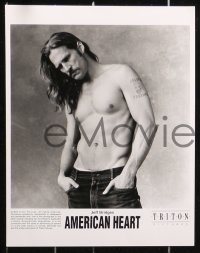 9a596 AMERICAN HEART 7 8x10 stills 1995 cool image of tough Jeff Bridges and Edward Furlong!