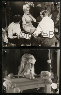 9a518 AND GOD CREATED WOMAN 8 French 7.25x9.5 stills 1957 great candid images of Brigitte Bardot!