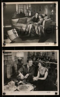 9a653 BRIDE FOR SALE 6 8x10 stills 1949 Claudette Colbert caught between Robert Young & George Brent