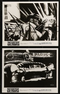 9a727 CARS THAT ATE PARIS 5 8x10 stills 1974 early Peter Weir, killer auto eats victims!