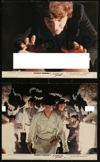 9a179 CLOCKWORK ORANGE 4 color 8x10 stills 1972 Stanley Kubrick classic starring Malcolm McDowell!