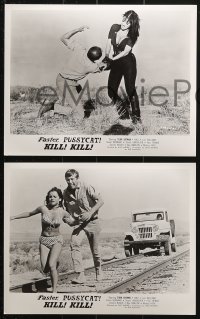 9a735 FASTER, PUSSYCAT! KILL! KILL! 5 8x10 stills 1967 Russ Meyer's best, Satana, Haji, superwomen!