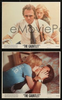 9a160 GAUNTLET 6 8x10 mini LCs 1977 star & director Clint Eastwood, Sondra Locke!