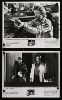 9a810 HERO & THE TERROR 4 8x10 stills 1988 great images of man of action Chuck Norris!
