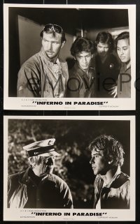9a363 INFERNO IN PARADISE 14 8x10 stills 1974 Richard Young, Betty Ann Carr, five alarm excitement!