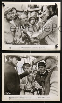9a556 MOBY DICK 8 8x10 stills 1956 directed by John Huston, Gregory Peck as Captain Ahab!